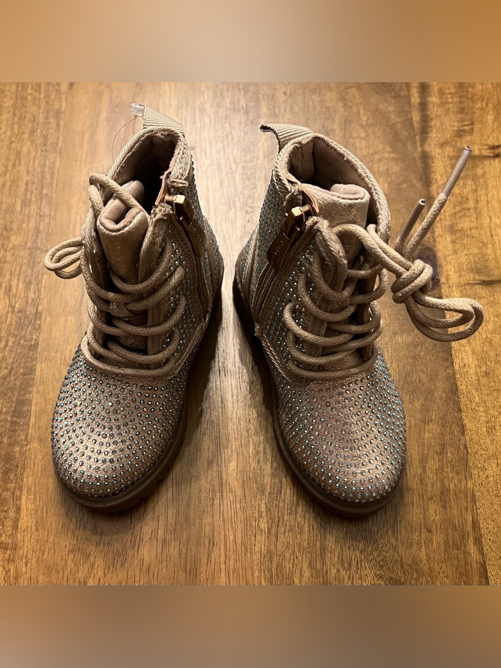 BRAND NEW Little Girls Tahari Rhinestone Boots with Side Zip
